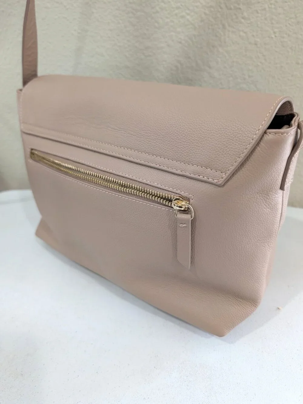 Mina Baie Audrey Leather Shoulder/ Crossbody Diaper bag + Dust Bag